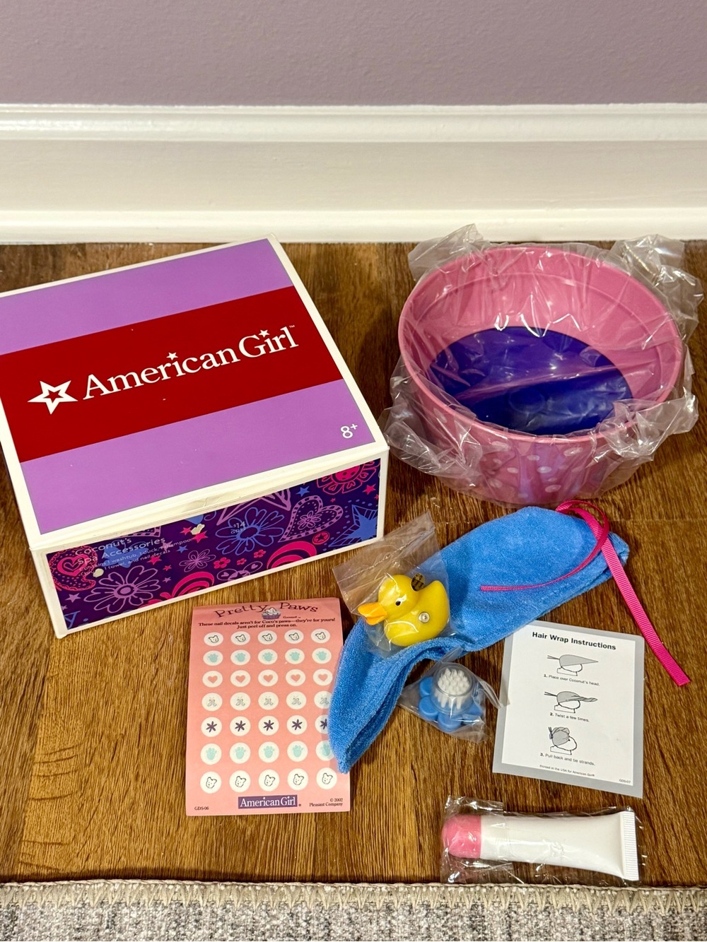 American Girl of Today Coconut Spa Accessories NIB! with box